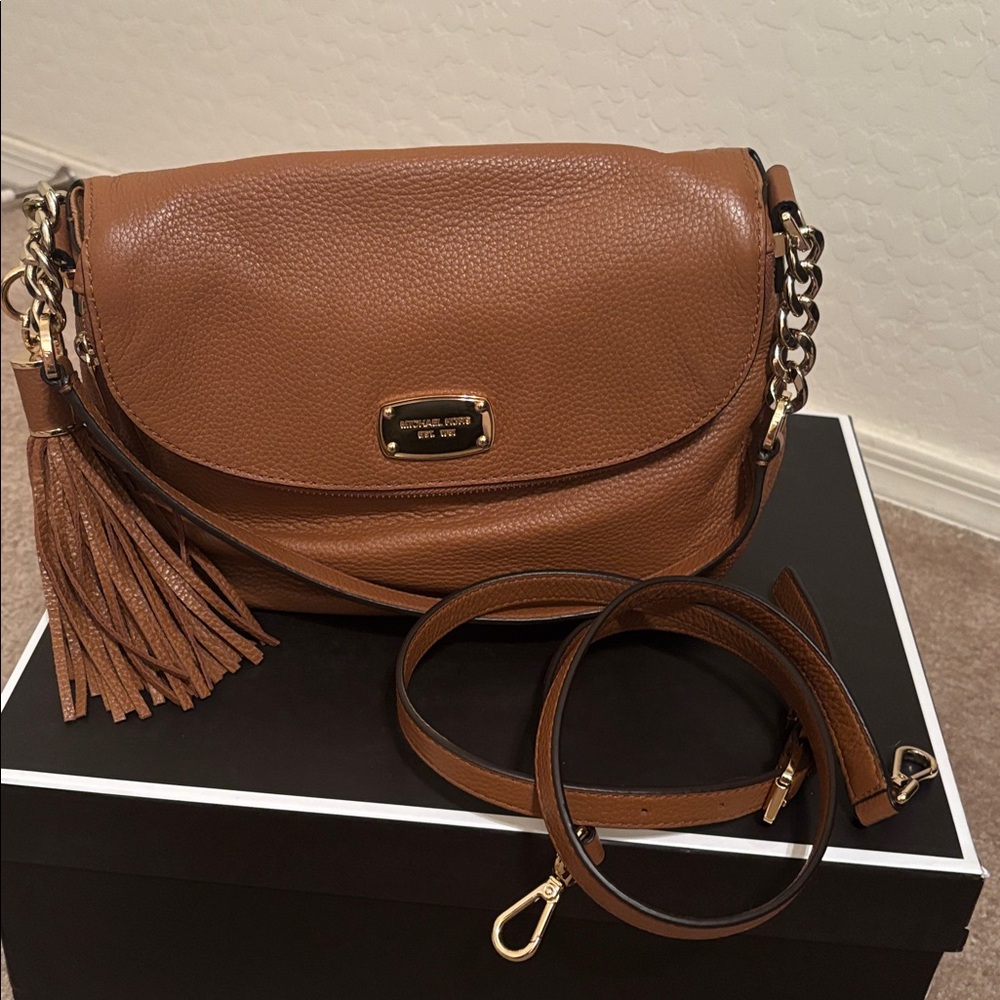 Michael Kors Tan Leather Shoulder Bag